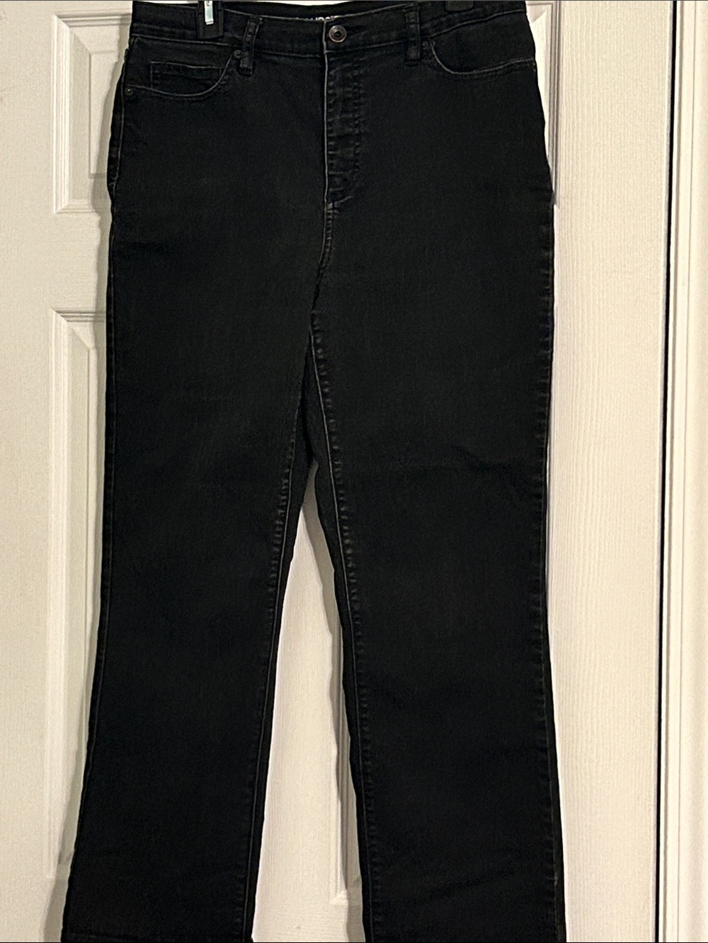 Lands' End Black Straight-Leg Women's Jeans